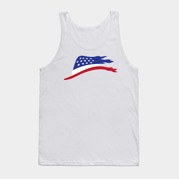 Patriotic Fedora Tank Top by MimimaStore